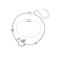 Load image into Gallery viewer, 925 Sterling Silver Simple and Cute Hollow Unicorn Bracelet with Cubic Zirconia