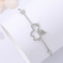 Load image into Gallery viewer, 925 Sterling Silver Simple and Cute Hollow Unicorn Bracelet with Cubic Zirconia