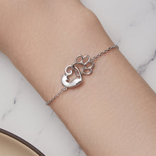 Load image into Gallery viewer, 925 Sterling Silver Simple and Cute Cat Paw Bracelet