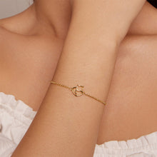Load image into Gallery viewer, 925 Sterling Silver Plated Gold Simple Cute Cat Bracelet
