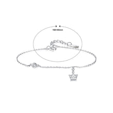 Load image into Gallery viewer, 925 Sterling Silver Simple Fashion Crown Bracelet with Cubic Zirconia