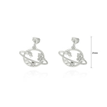 Load image into Gallery viewer, Fashion Creative Hollow Planet Star Earrings with Cubic Zirconia
