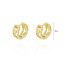 Load image into Gallery viewer, Simple Fashion Plated Gold LOVE Hollow Geometric Earrings