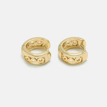Load image into Gallery viewer, Simple Fashion Plated Gold LOVE Hollow Geometric Earrings