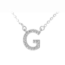 Load image into Gallery viewer, Fashion Simple Alphabet G Pendant with Cubic Zirconia and Necklace