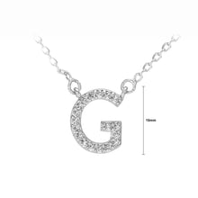 Load image into Gallery viewer, Fashion Simple Alphabet G Pendant with Cubic Zirconia and Necklace