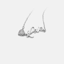Load image into Gallery viewer, Fashion Simple Heart-shaped Love Pendant with Cubic Zirconia and Necklace
