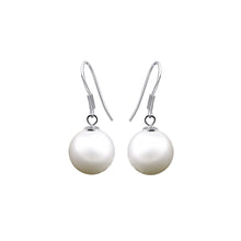 Load image into Gallery viewer, 925 Sterling Silver Simple and Elegant Geometric Imitation Pearl Earrings