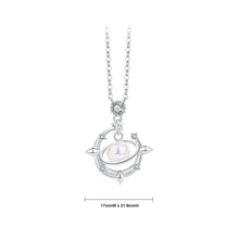 Load image into Gallery viewer, 925 Sterling Silver Fashion Elegant Star Universe Pendant with Freshwater Pearl and Necklace