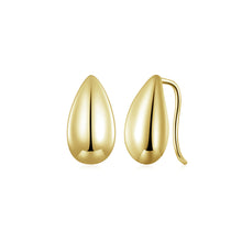 Load image into Gallery viewer, 925 Sterling Silver Plated Gold Simple and Fashion Water Drop-shaped Geometric Earrings