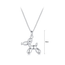 Load image into Gallery viewer, 925 Sterling Silver Simple Cute Balloon Dog Pendant with Necklace