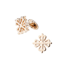 Load image into Gallery viewer, Fashion and Simple Plated Rose Gold Chinese Knot Geometric Cufflinks