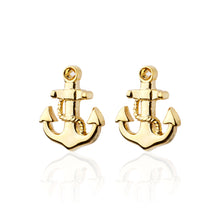 Load image into Gallery viewer, Fashion and Creative Plated Gold Anchor Cufflinks