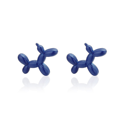 Simple and Cute Blue Balloon Dog Cufflinks