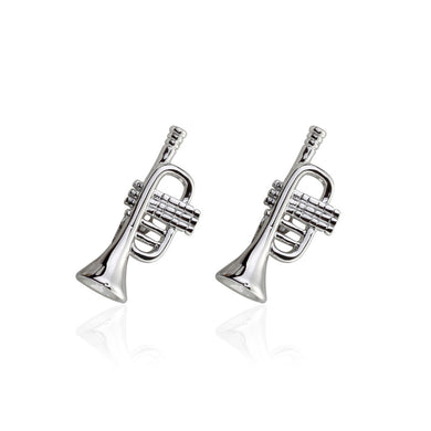 Fashion and Simple Silver Bell Cufflinks