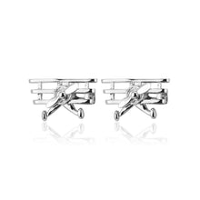 Load image into Gallery viewer, Fashion and Creative Helicopter Shaped Cufflinks