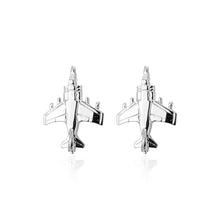Load image into Gallery viewer, Fashion and Temperament Airplane Cufflinks