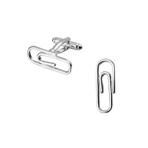Simple and Fashion Paper Clip Cufflinks