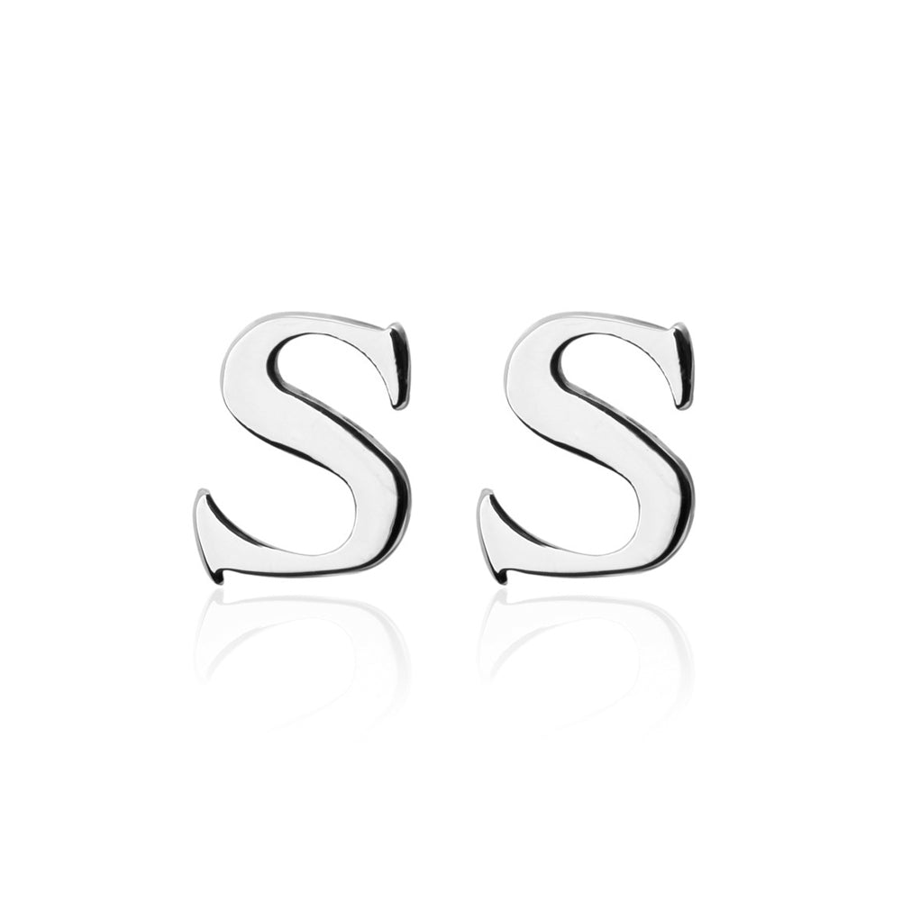 Simple and Fashion English Alphabet S Cufflinks