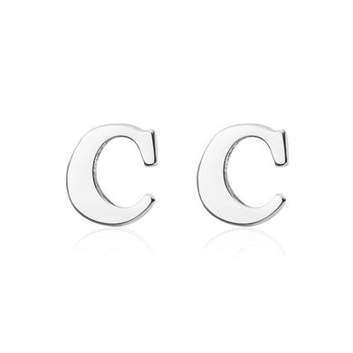 Simple and Fashion English Alphabet C Cufflinks