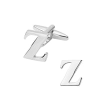Load image into Gallery viewer, Simple and Fashion English Alphabet Z Cufflinks