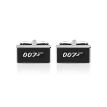 Load image into Gallery viewer, Fashion and Simple Black Geometric Square Cufflinks
