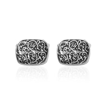Load image into Gallery viewer, Fashion Vintage Pattern Geometric Square Cufflinks