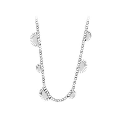 Simple and Temperament 316L Stainless Steel Sun Necklace