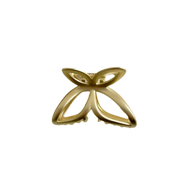 Simple and Sweet Plated Gold Butterfly Hair Claw