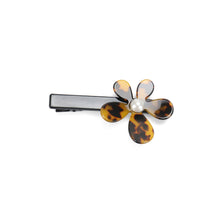 Load image into Gallery viewer, Fashion Sweet Brown Pattern Flower Imitation Pearl Hair Clip