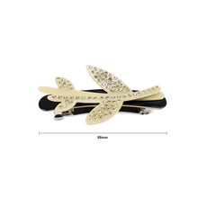 Load image into Gallery viewer, Fashion and Elegant Yellow Leaf Geometric Hair Slide with Cubic Zirconia