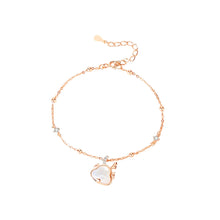 Load image into Gallery viewer, 925 Sterling Silver Plated Rose Gold Fashion Simple Zodiac Dragon Mother-of-pearl Bracelet with Cubic Zirconia
