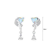 Load image into Gallery viewer, 925 Sterling Silver Fashion Temperament Angel Wings Earrings with Cubic Zirconia