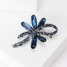 Load image into Gallery viewer, Fashion and Elegant Ribbon Brooch with Blue Cubic Zirconia