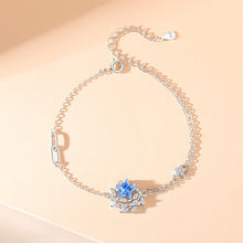 Load image into Gallery viewer, 925 Sterling Silver Fashion Creative Star Wheat Bracelet with Cubic Zirconia