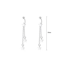 Load image into Gallery viewer, 925 Sterling Silver Simple Fashion Star Tassel Earrings