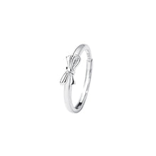 Load image into Gallery viewer, 925 Sterling Silver Sweet Simple Ribbon Adjustable Ring