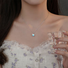 Load image into Gallery viewer, 925 Sterling Silver Fashion Creative Star Moonstone Pendant with Cubic Zirconia and Necklace