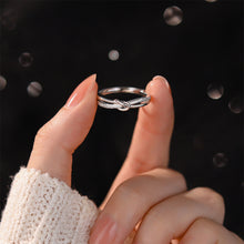 Load image into Gallery viewer, 925 Sterling Silver Simple and Fashion Knotted Geometric Adjustable Open Ring