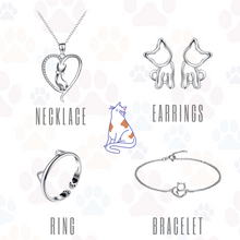 Load image into Gallery viewer, [Special for Cat Lovers❤️] 925 Sterling Silver with Lovely Cat Ring, Bracelet, Earrings and Pendant