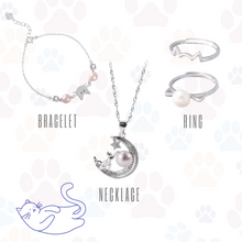 Load image into Gallery viewer, [Special for Cat Lovers❤️] Pearl Pendant with Necklace, Bracelet &amp; Adjustable Ring
